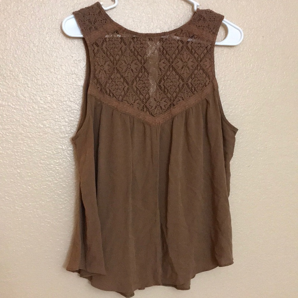 Brown tank top